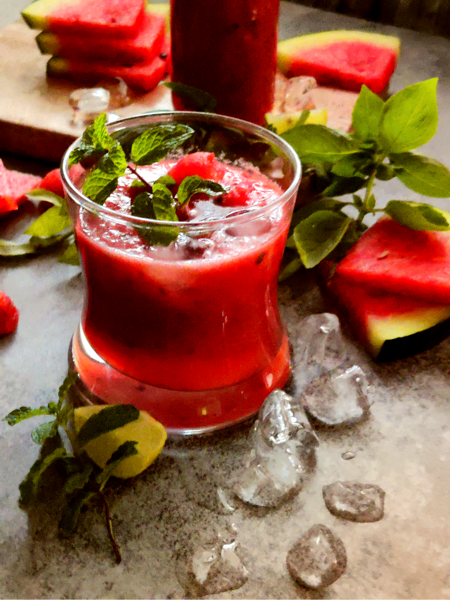 Watermelon Basil Cooler tina s kitchen diaries