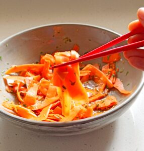 Easy Carrot Ribbon Salad