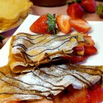 Nutella Strawberry Crepes